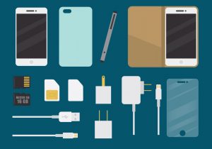 لوازم جانبی موبایل  - phone accessories vector 300x210 - چند نکته در خرید انواع لوازم جانبی موبایل و قیمت آنها
